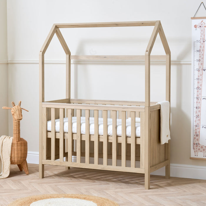 Tutti Bambini Nursery Furniture Tutti Bambini Casa 3in1 Mini House Cot Bed (120 x 60cm) - Harvest Oak