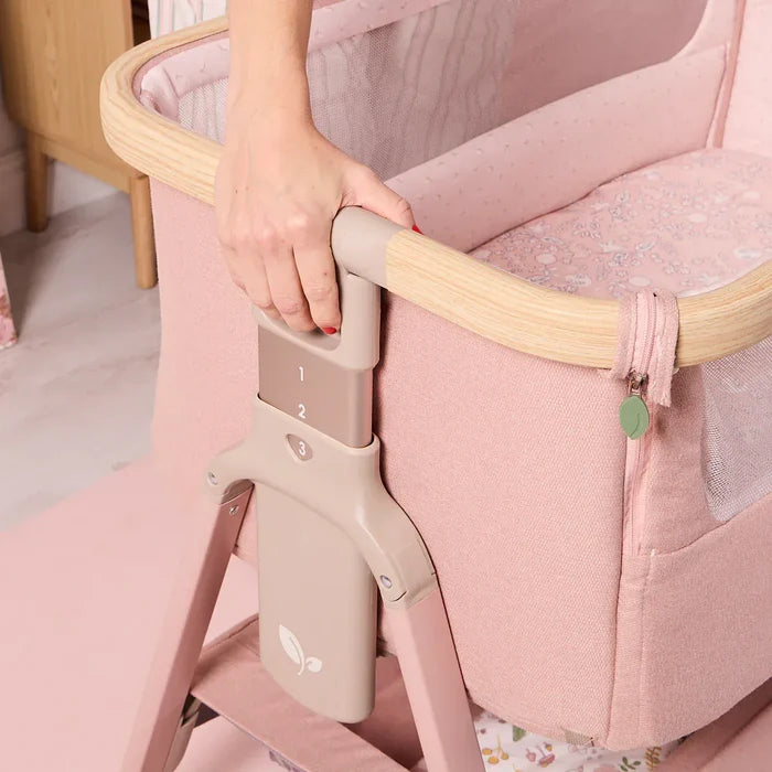 Tutti Bambini Bedside Crib Tutti Bambini CoZee Air 2 Bedside Crib - Drifted Oak / Blush