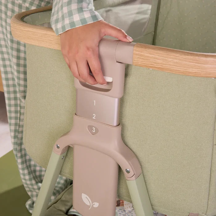 Tutti Bambini Bedside Crib Tutti Bambini CoZee Air 2 Bedside Crib - Drifted Oak / Eucalyptus