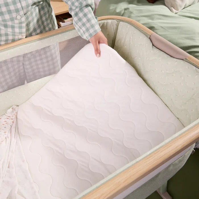 Tutti Bambini Bedside Crib Tutti Bambini CoZee Air 2 Bedside Crib - Drifted Oak / Eucalyptus