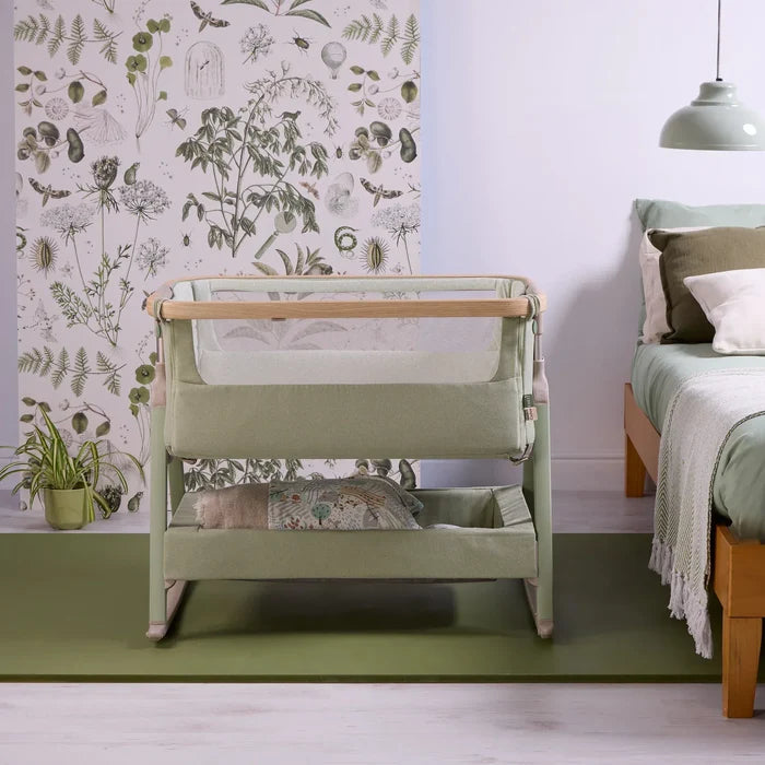Tutti Bambini Bedside Crib Tutti Bambini CoZee Air 2 Bedside Crib - Drifted Oak / Eucalyptus