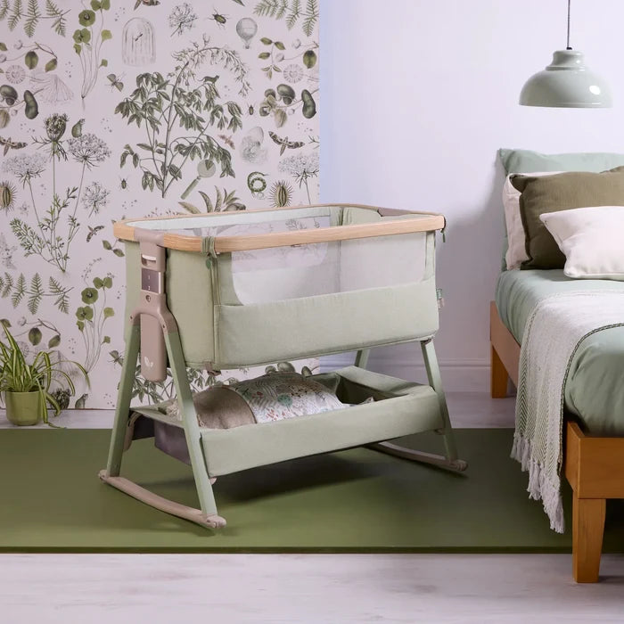 Tutti Bambini Bedside Crib Tutti Bambini CoZee Air 2 Bedside Crib - Drifted Oak / Eucalyptus