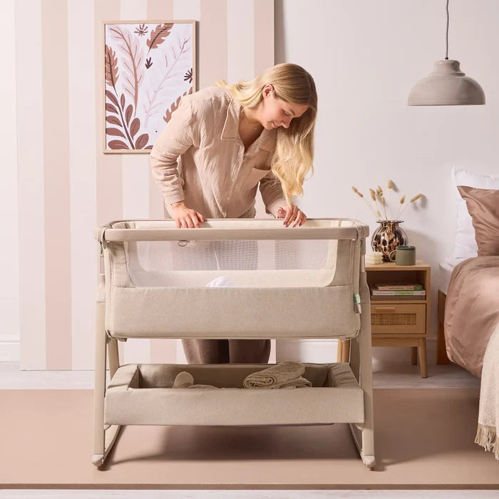 Tutti Bambini Bedside Crib Tutti Bambini CoZee Air 2 Bedside Crib - Soft Walnut / Cocoa