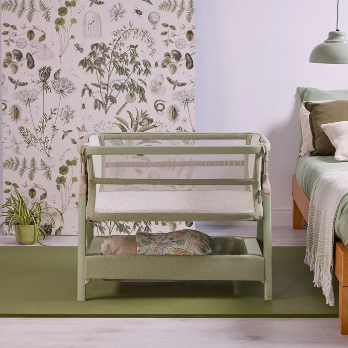 Tutti Bambini Bedside Crib Tutti Bambini CoZee Zen Bedside Crib - Eucalyptus