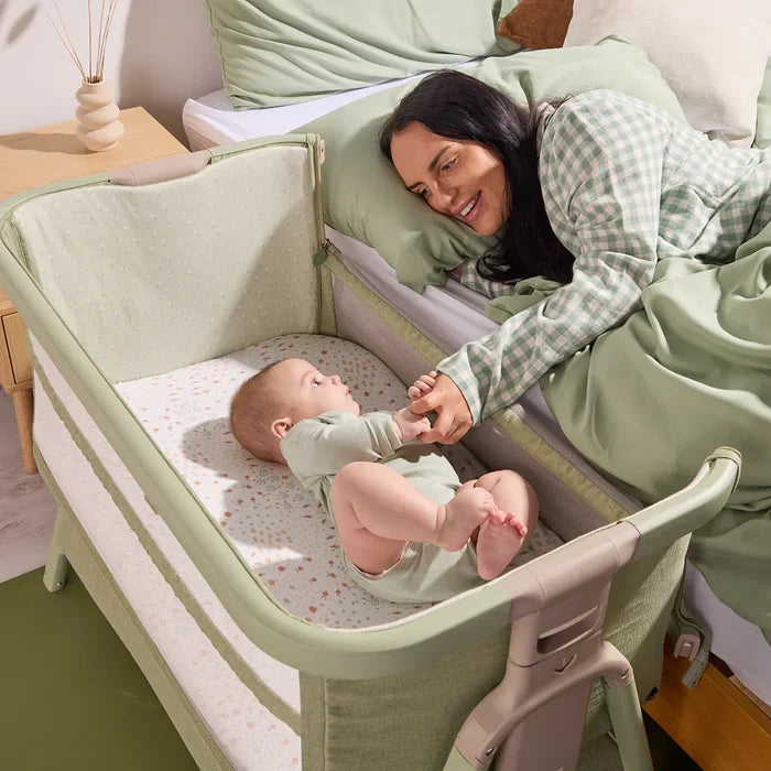 Tutti Bambini Bedside Crib Tutti Bambini CoZee Zen Bedside Crib - Eucalyptus