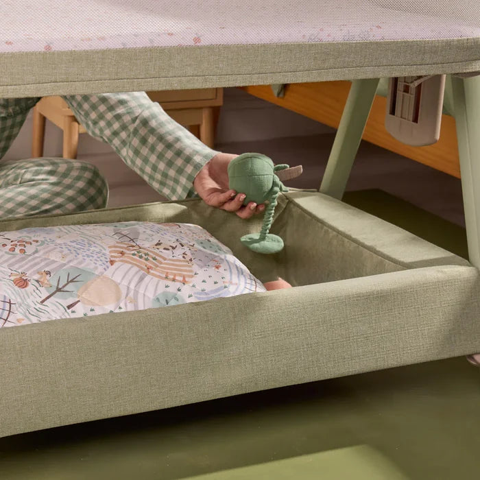 Tutti Bambini Bedside Crib Tutti Bambini CoZee Zen Bedside Crib - Eucalyptus