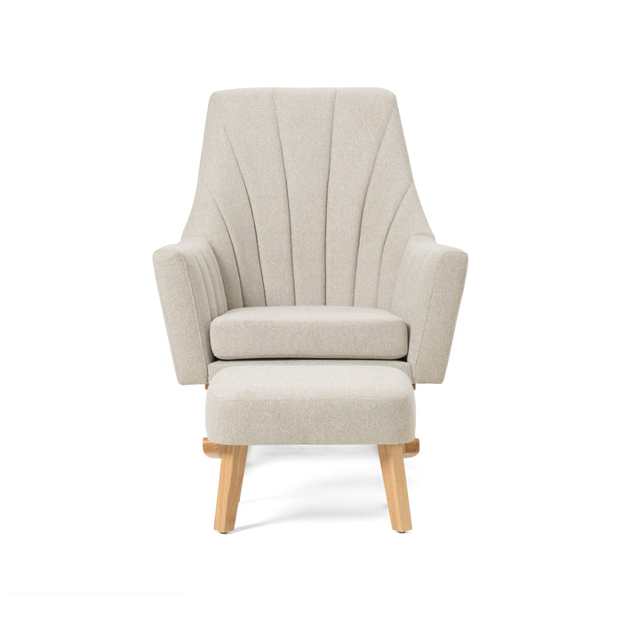 Tutti Bambini Nursing Chairs Tutti Bambini Jonah Rocking Chair & Foot Stool Set – Pebble