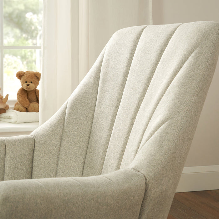 Tutti Bambini Nursing Chairs Tutti Bambini Jonah Rocking Chair & Foot Stool Set – Pebble