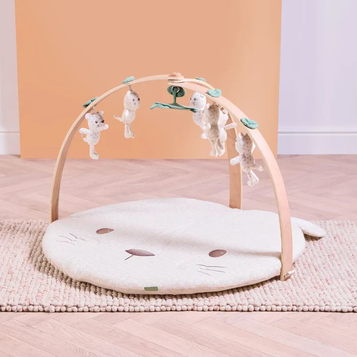 Tutti Bambini Playmats Tutti Bambini Luxury Wood & Muslin Playgym - Love Cats