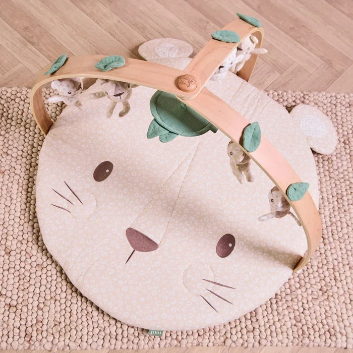 Tutti Bambini Playmats Tutti Bambini Luxury Wood & Muslin Playgym - Love Cats