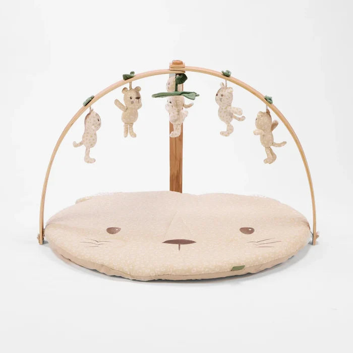 Tutti Bambini Playmats Tutti Bambini Luxury Wood & Muslin Playgym - Love Cats