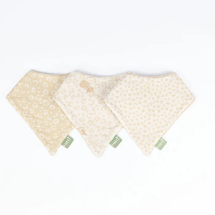 Tutti Bambini Nursing & Feeding Tutti Bambini Muslin Bandana Bibs 3 Pack - Love Cats