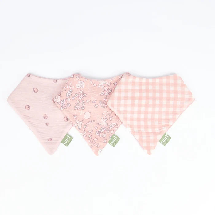 Tutti Bambini Nursing & Feeding Tutti Bambini Muslin Bandana Bibs 3 Pack - Tiny Tails