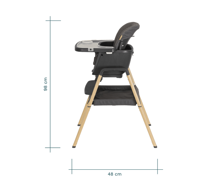 Tutti Bambini highchairs Tutti Bambini Nova Birth to 12 Years Highchair Package - Grey/Oak