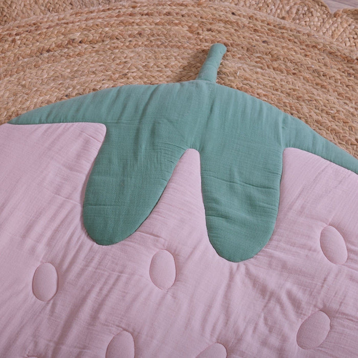 Tutti Bambini Playmats Tutti Bambini Soft Muslin Padded Playmat - Strawberry