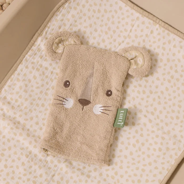 Tutti Bambini Nursing & Feeding Tutti Bambini Wash Mitt - Luca Leopard