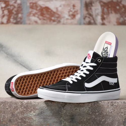 Vans - Black/White Custom Sk8 Hi Pro Roller Skates