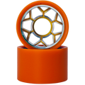 VNLA - Orange and Gold Backspin Astro 98A 58mm Wheels (8 Pack)