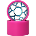 VNLA - Pink and Teal Backspin Astro 96A 58mm Wheels (8 Pack)