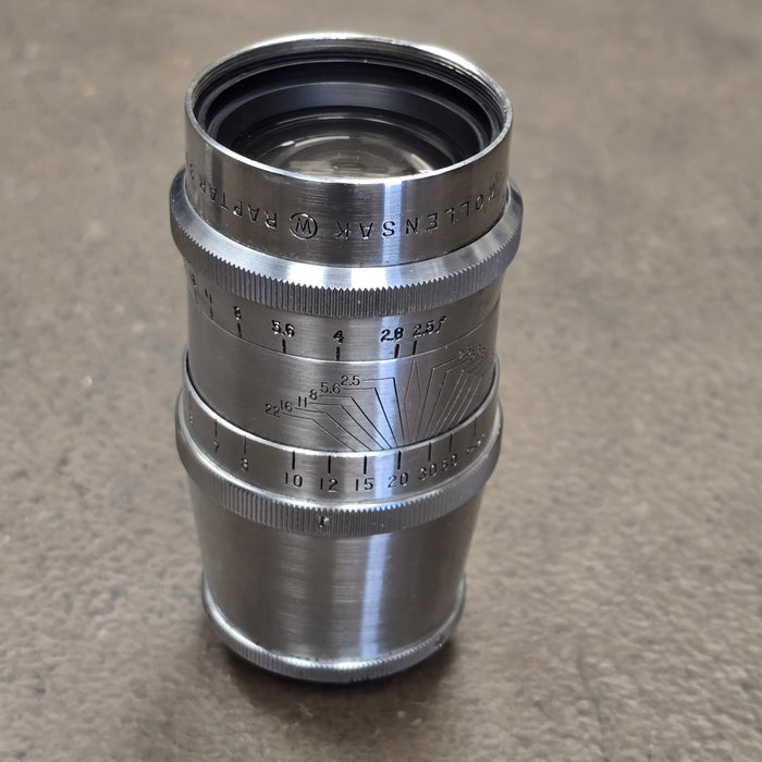 Wollensak Cine Raptar 75mm 3" f2.5 C-Mount Telephoto lens S# B12333